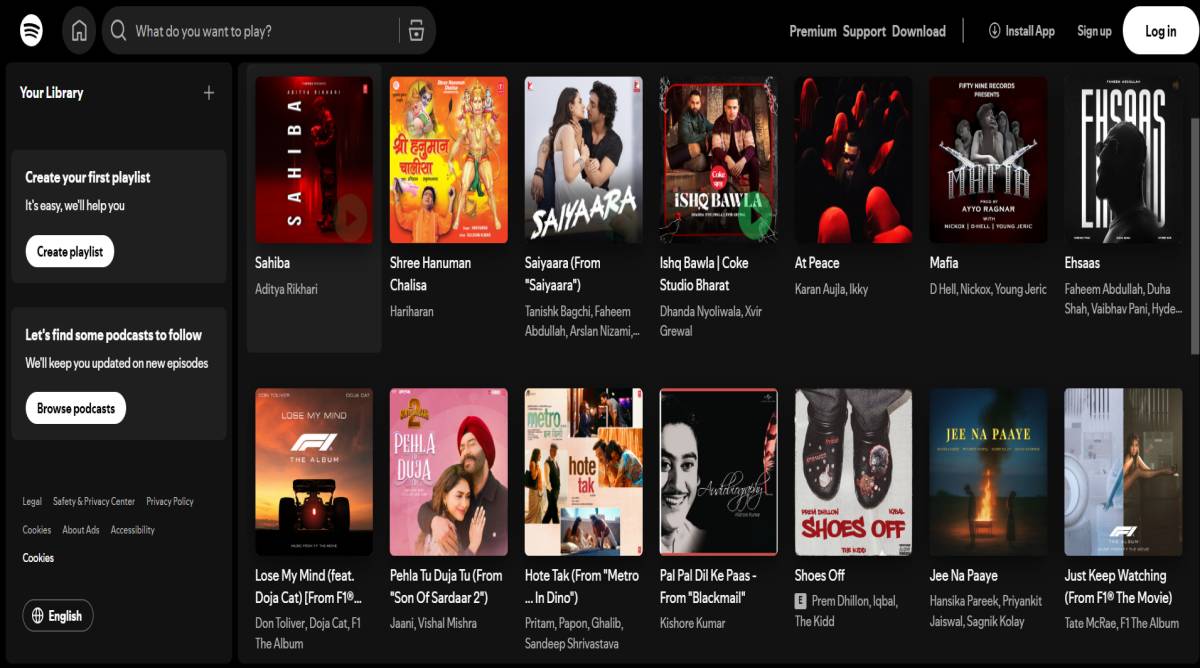 Spotify Web Player Music Streaming Without the App